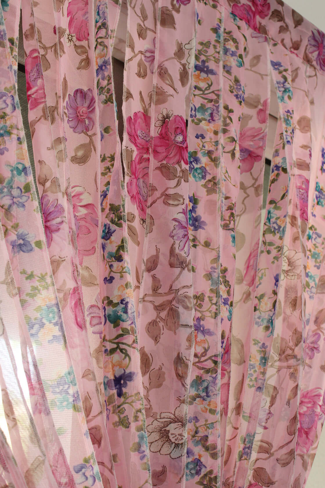Recycled Silk Sari Bohemian Curtains - 210 x 120 cm